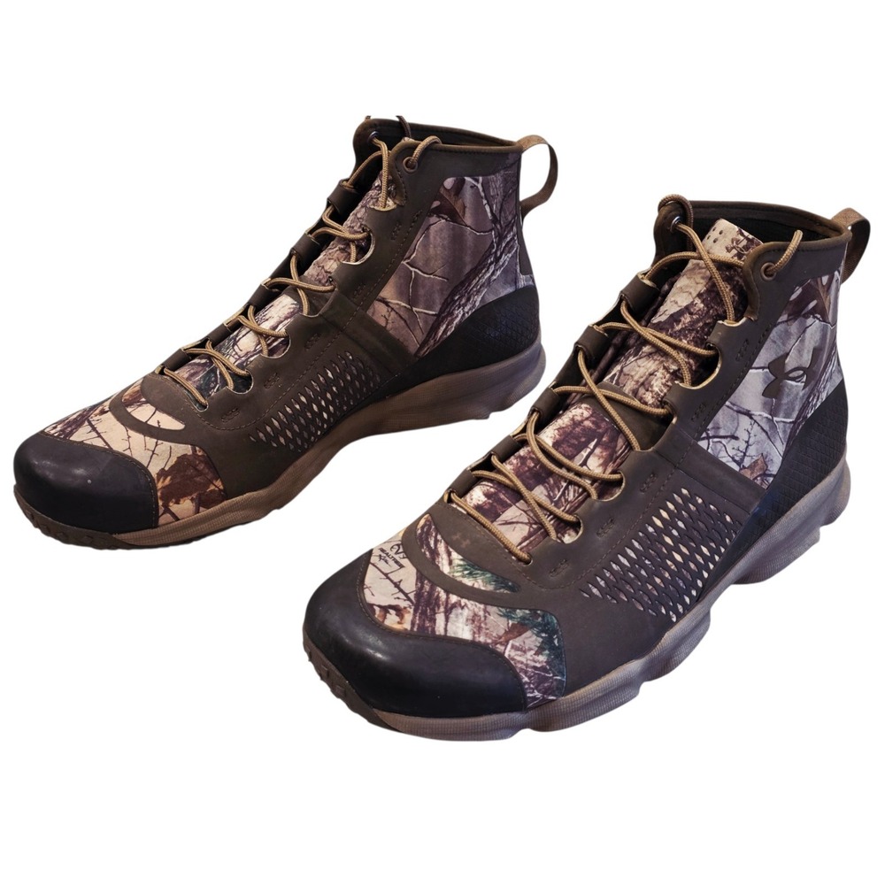 Under Armour SpeedFit Hunting Boots Mens 13 Camo 1257447-946 Realtree UA